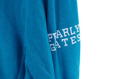 PEARLY GATES(パーリーゲイツ) ハーフジップシャツ 水色 メンズ 6 053-166007 B-5