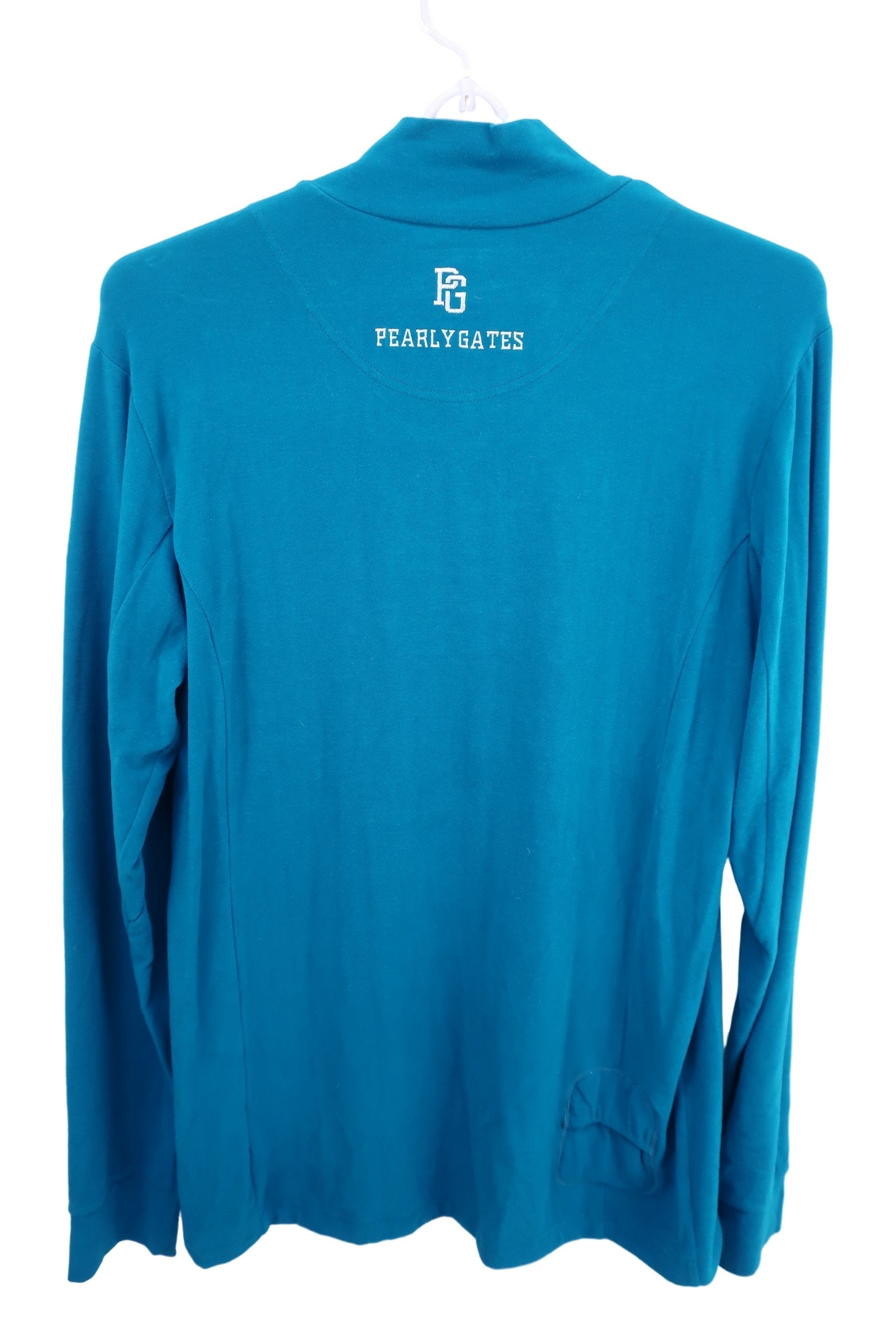 PEARLY GATES(パーリーゲイツ) ハーフジップシャツ 水色 メンズ 6 053-166007 B-6