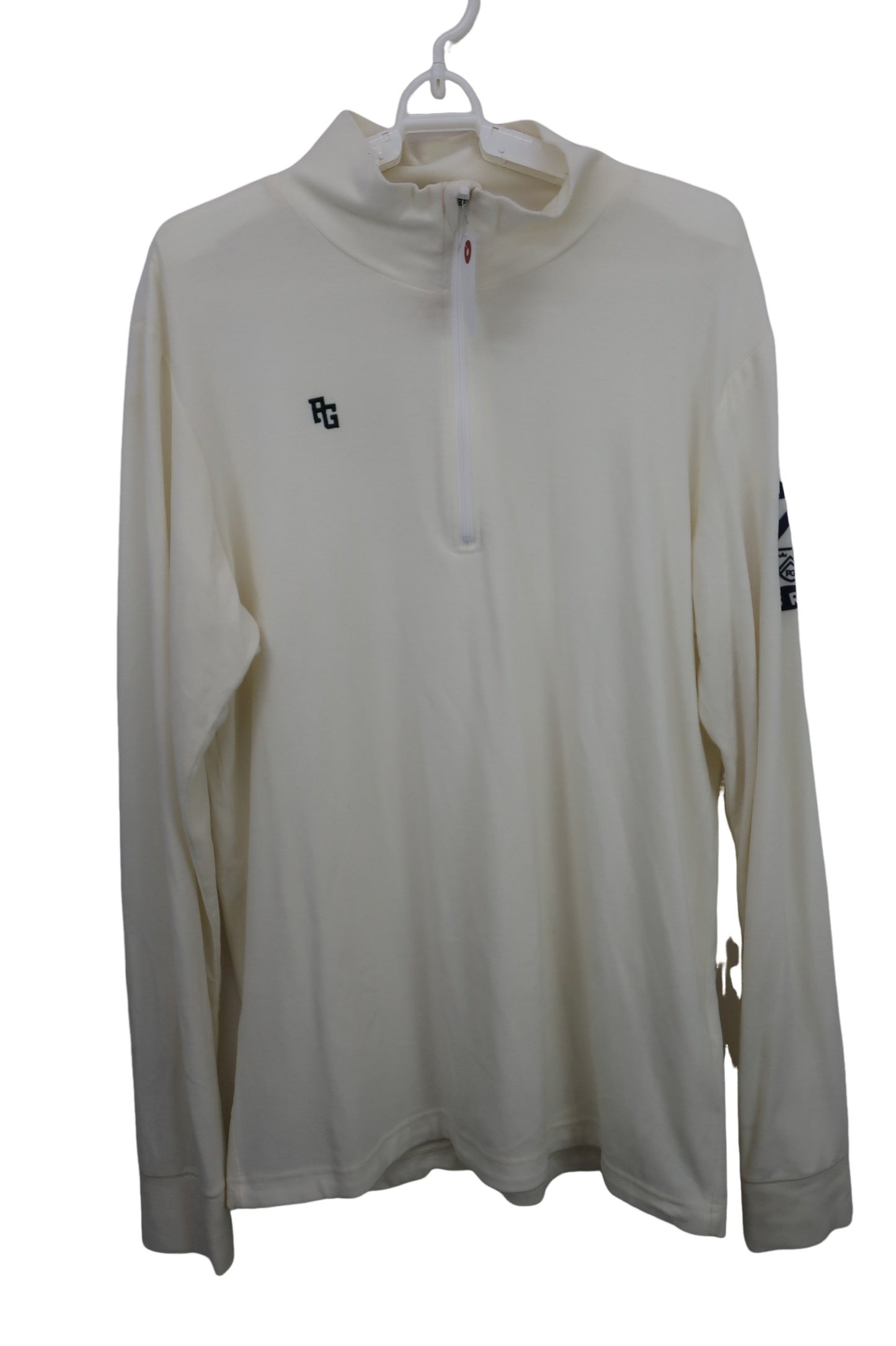 PEARLY GATES(パーリーゲイツ) ハーフジップシャツ 白 メンズ 6 053-9166105 A-1