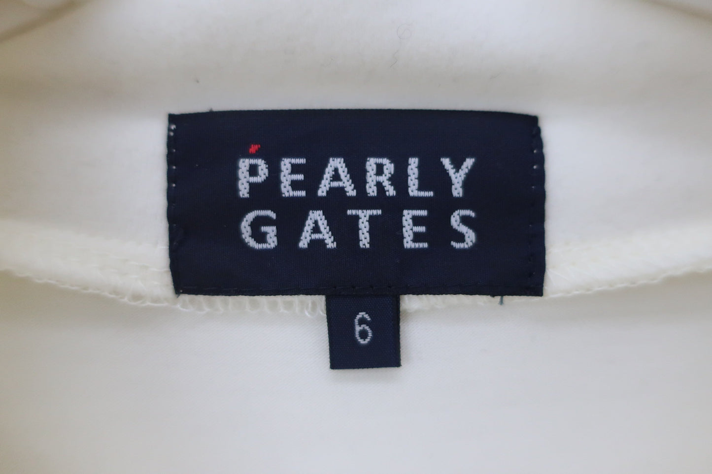 PEARLY GATES(パーリーゲイツ) ハーフジップシャツ 白 メンズ 6 053-9166105 A-2