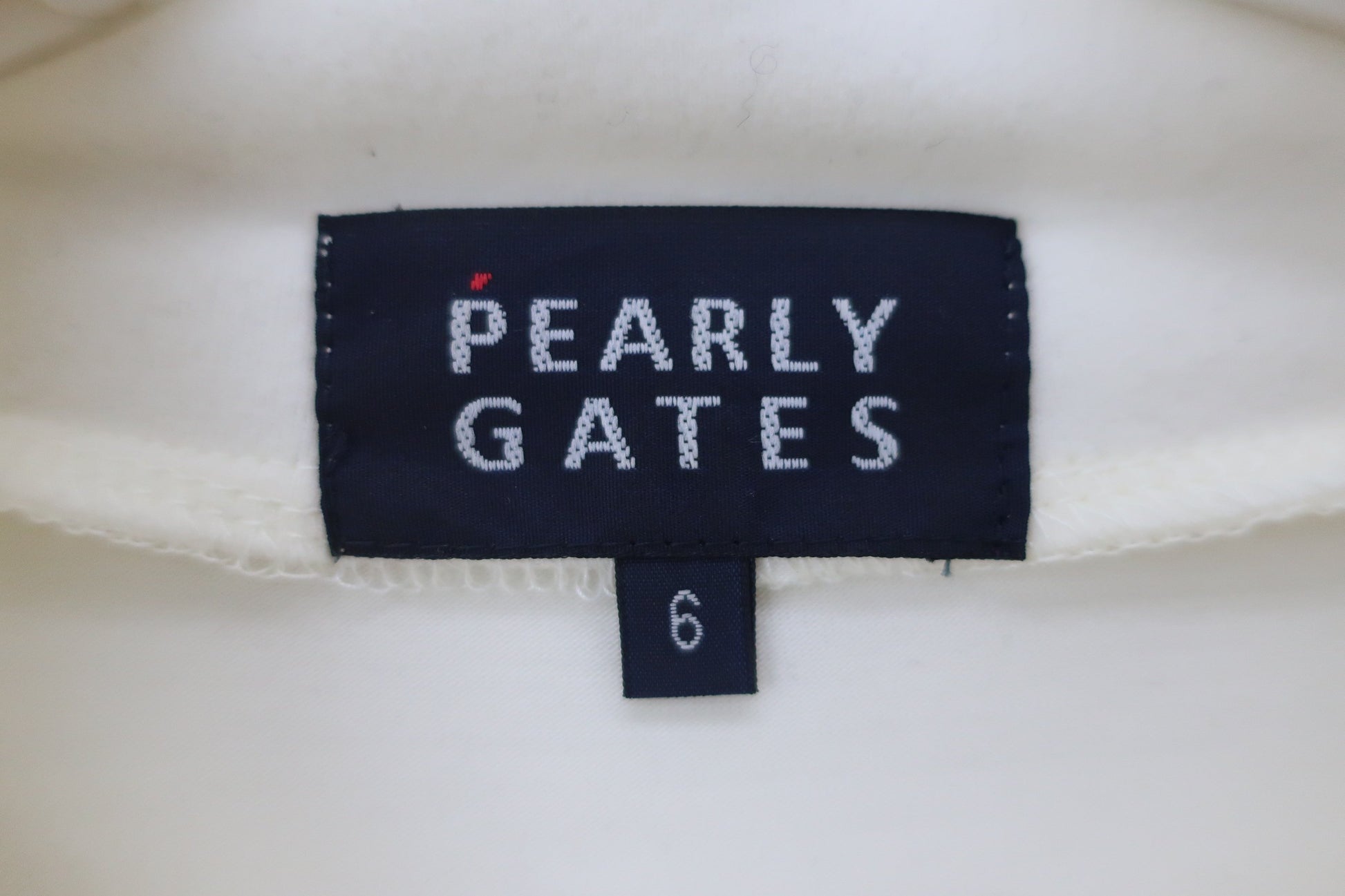 PEARLY GATES(パーリーゲイツ) ハーフジップシャツ 白 メンズ 6 053-9166105 A-2
