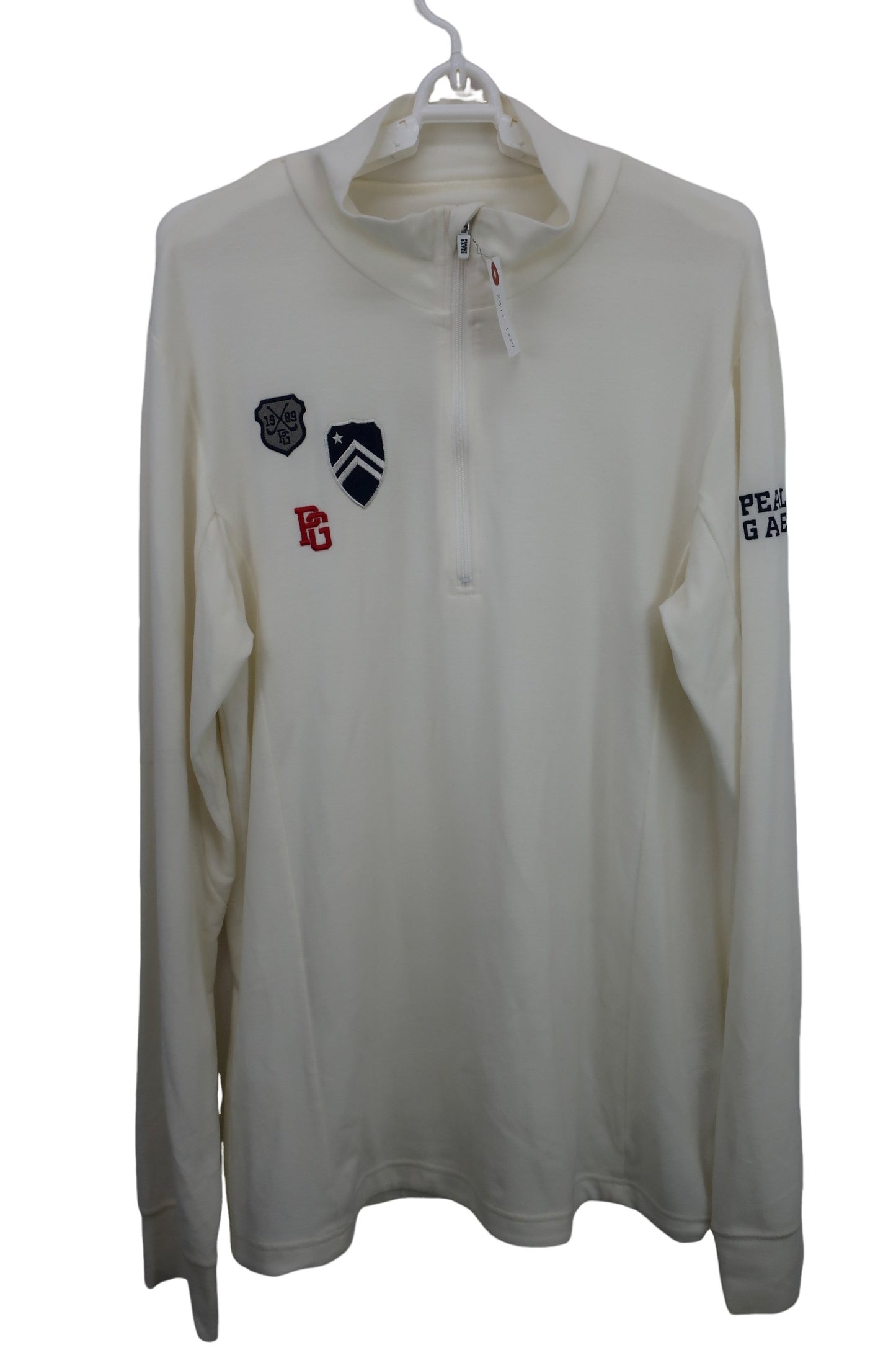 PEARLY GATES(パーリーゲイツ) ハーフジップシャツ 白 メンズ 6 053-166007 A-1