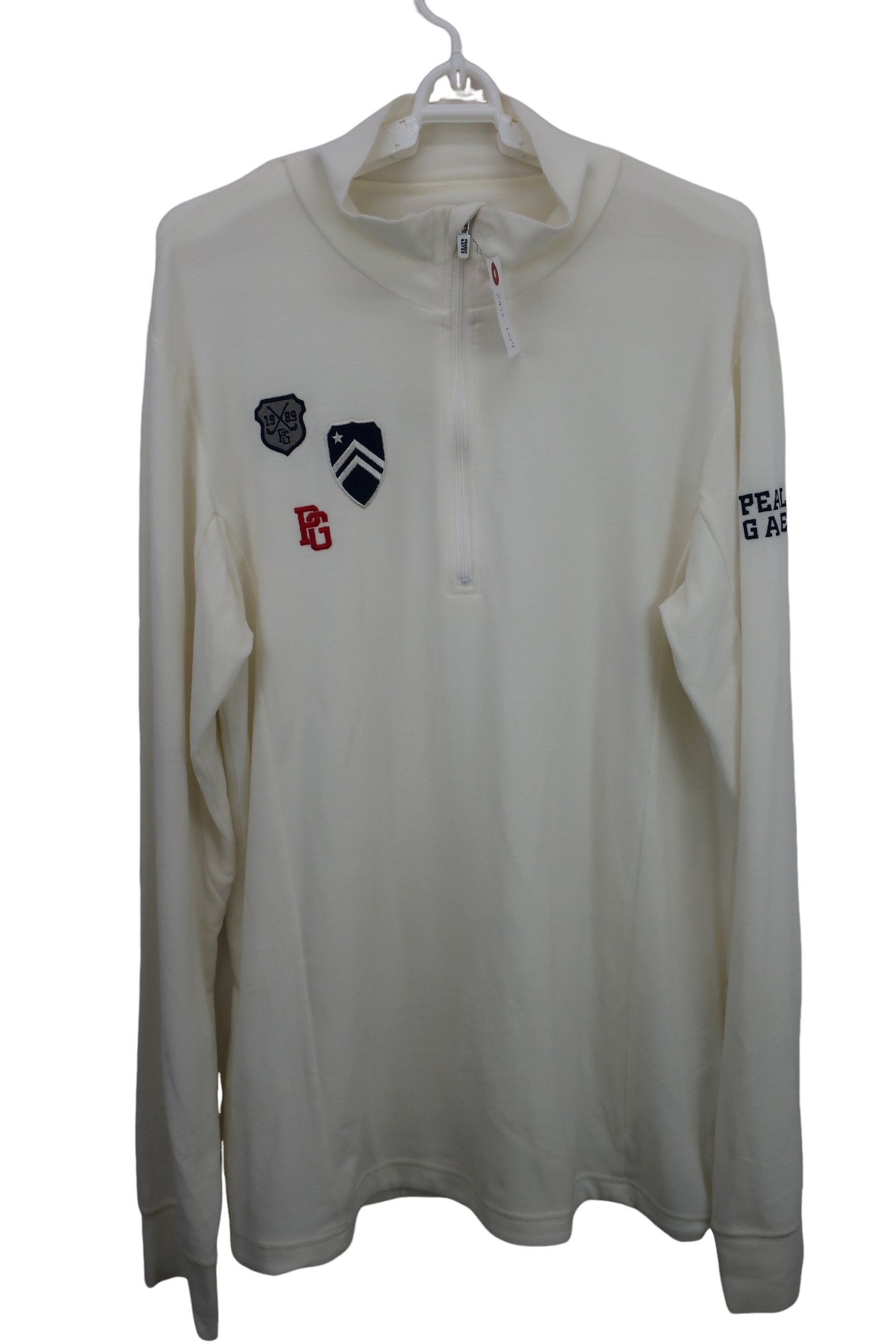 PEARLY GATES(パーリーゲイツ) ハーフジップシャツ 白 メンズ 6 053-166007 A-1