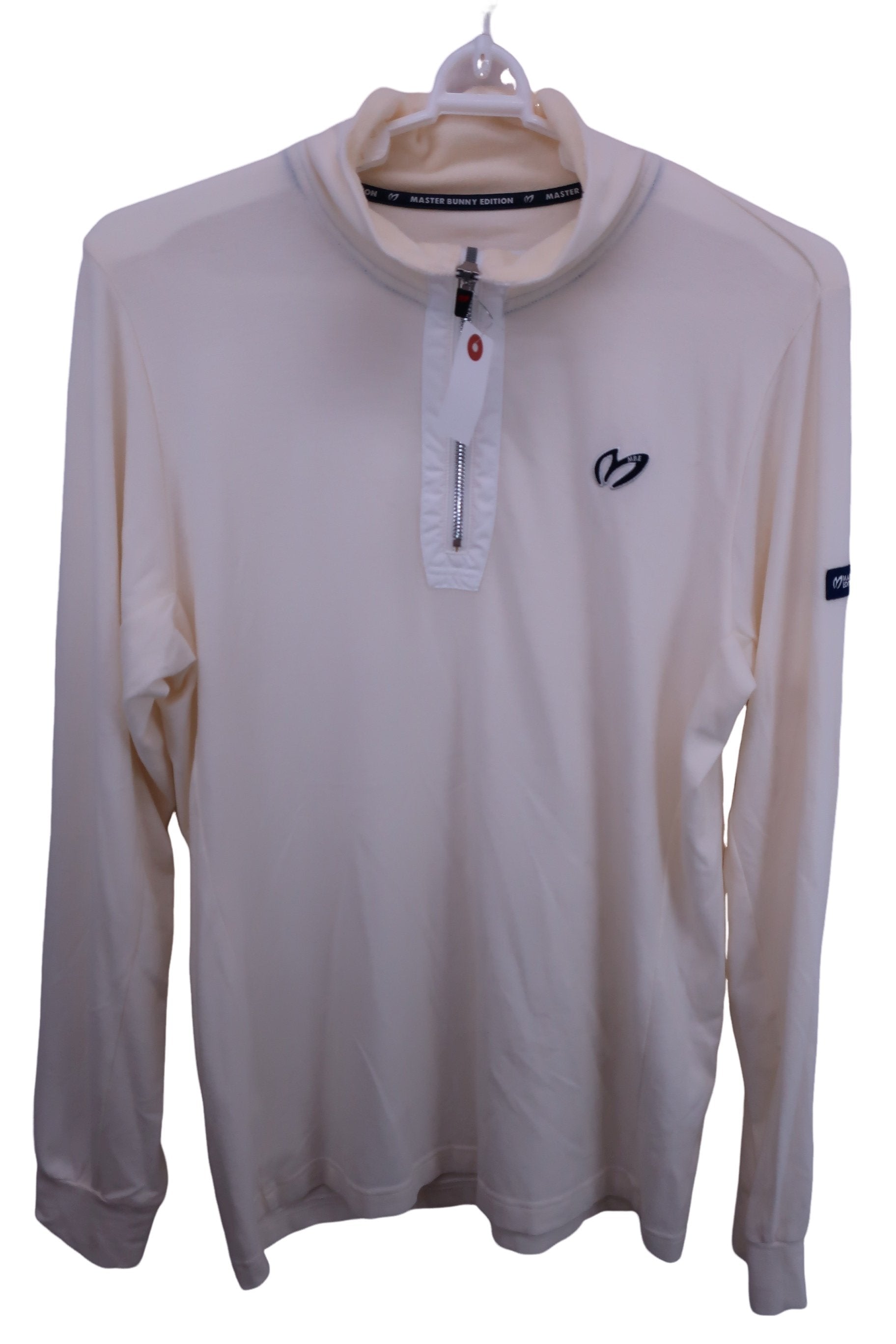 MASTER BUNNY EDITION(マスターバニーエディション) ハーフジップシャツ 白 メンズ 5 158-7166101 B-1