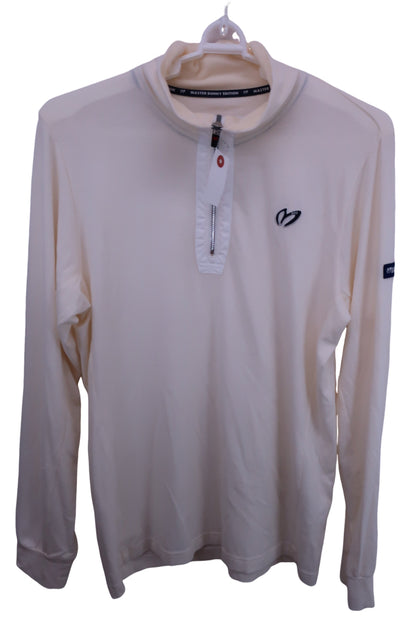 MASTER BUNNY EDITION(マスターバニーエディション) ハーフジップシャツ 白 メンズ 5 158-7166101 B-1