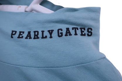 PEARLY GATES(パーリーゲイツ) 長袖モックシャツ 水色 メンズ 6 053-7166121 B-3