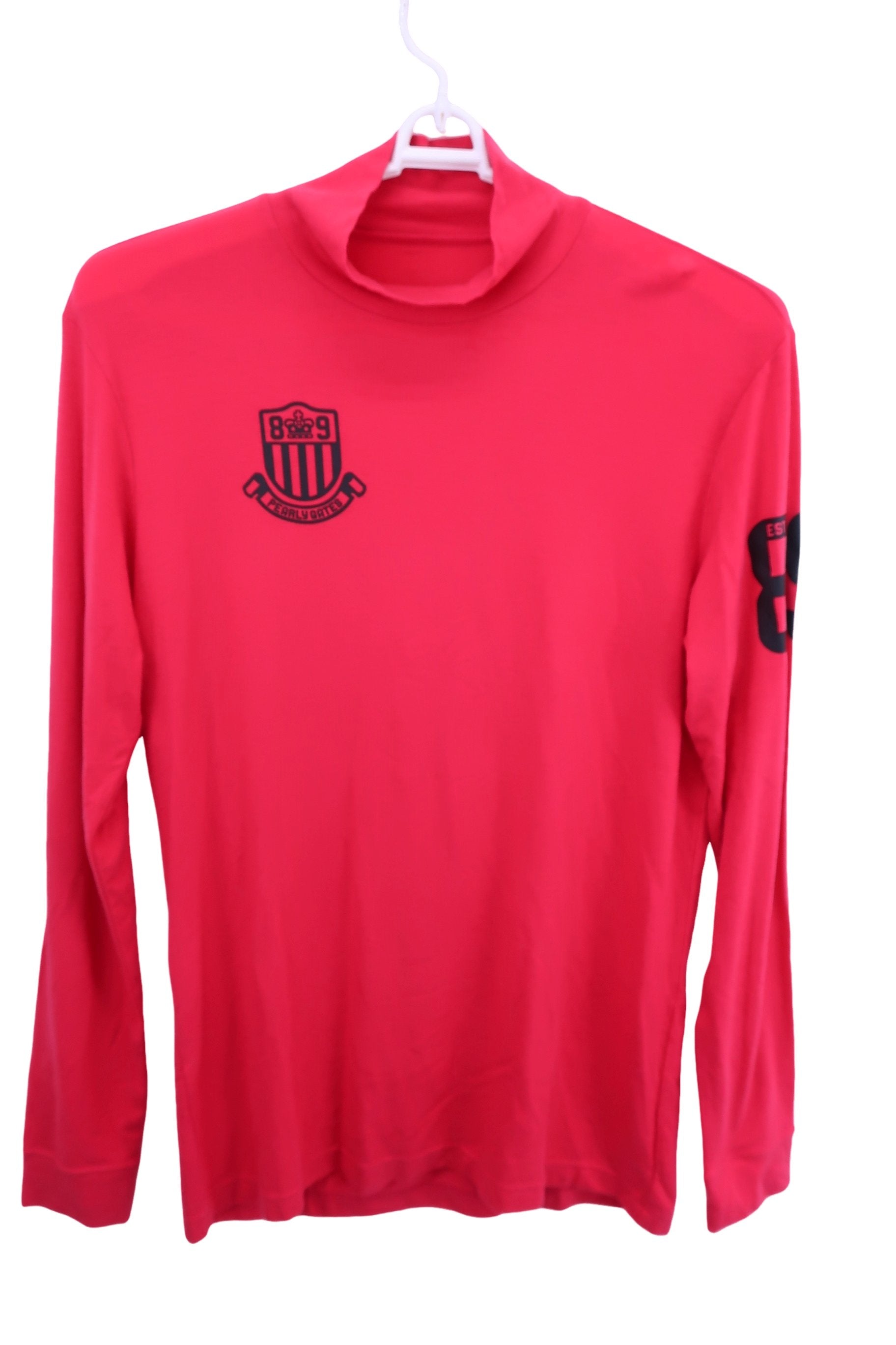 PEARLY GATES(パーリーゲイツ) 長袖モックネックシャツ ピンク メンズ 5 053-6166011 A-1