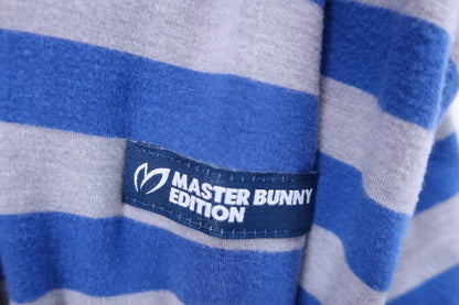 MASTER BUNNY EDITION(マスターバニーエディション) 長袖モックネックシャツ 青グレー メンズ 6 158-6166105 A-2