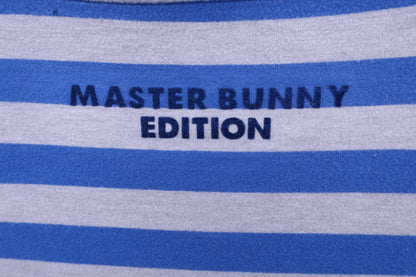 MASTER BUNNY EDITION(マスターバニーエディション) 長袖モックネックシャツ 青グレー メンズ 6 158-6166105 A-5