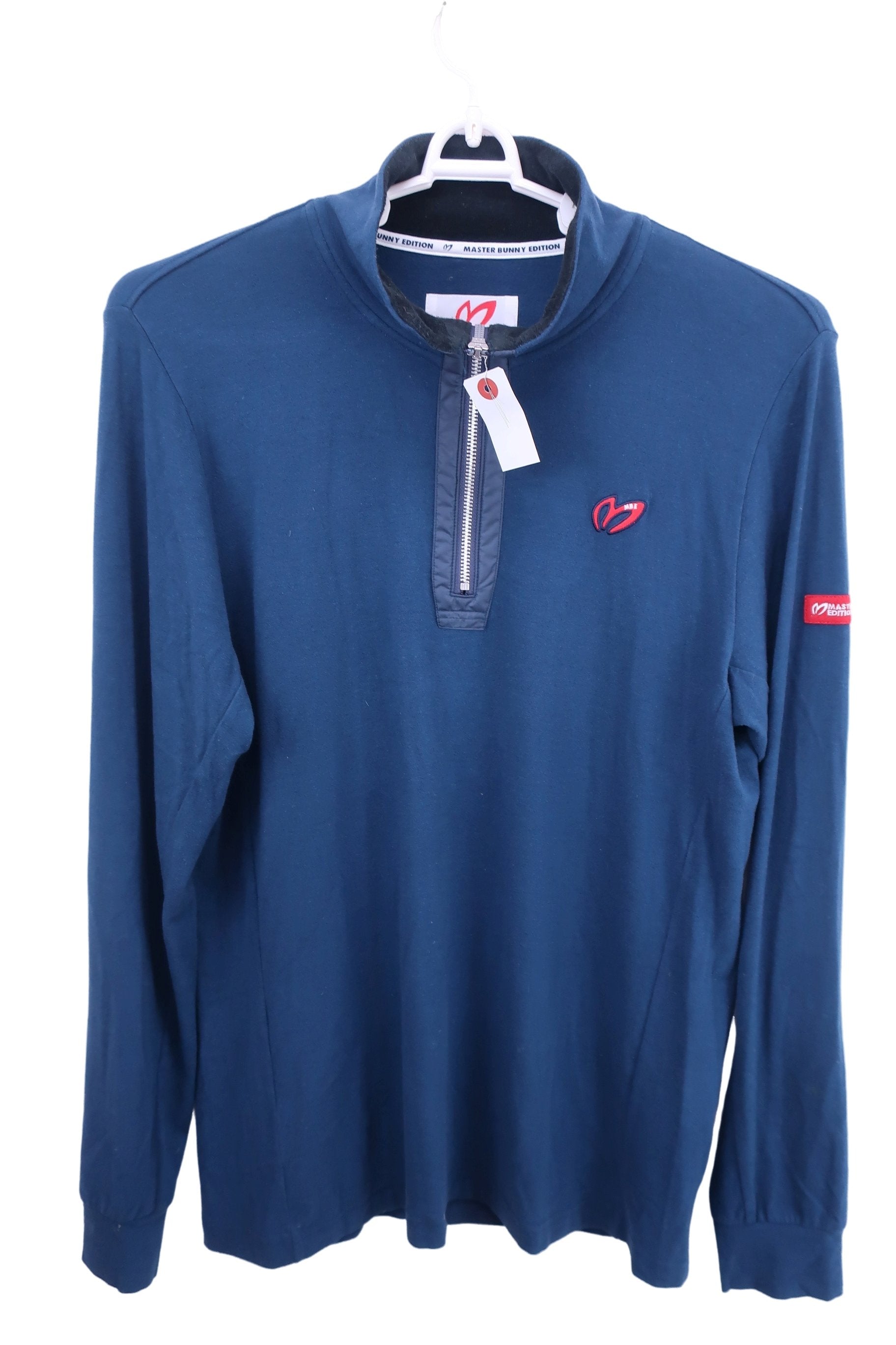 MASTER BUNNY EDITION(マスターバニーエディション) ハーフジップシャツ ネイビー メンズ 5 158-7166101 A-1