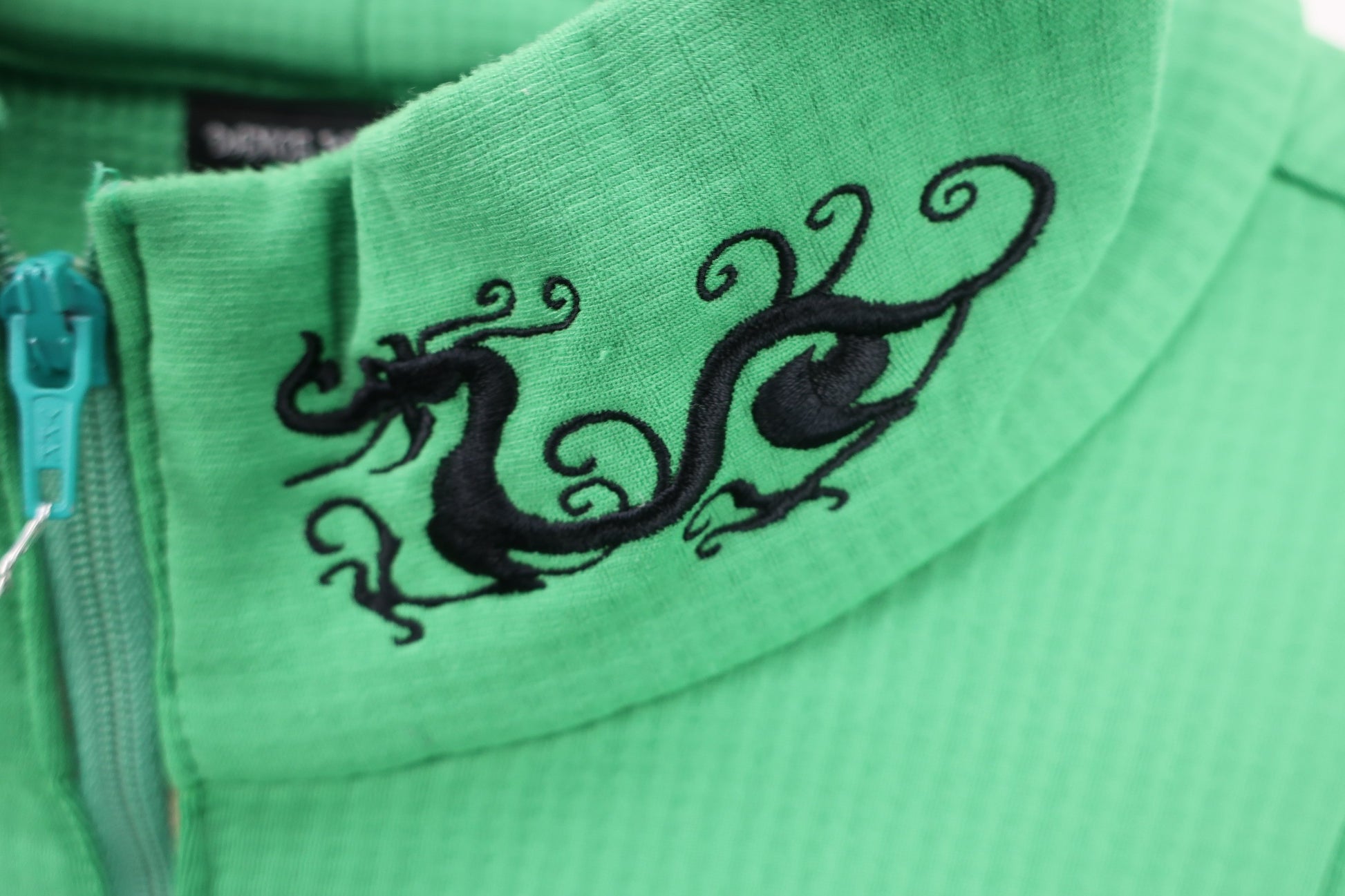 Dance With Dragon(ダンスウィズドラゴン) ハーフジップシャツ 緑 メンズ 3 D1-131100 A-2