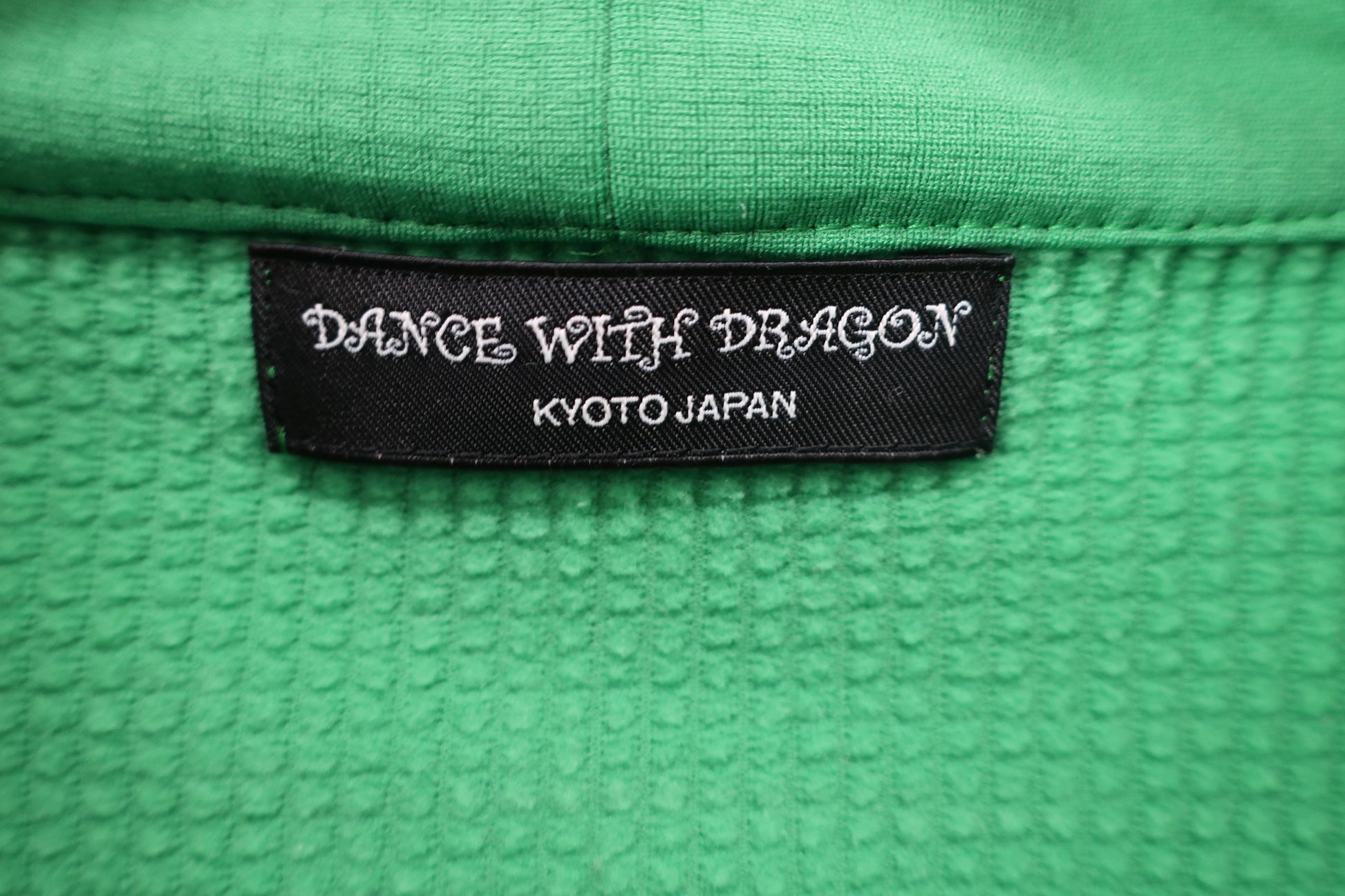 Dance With Dragon(ダンスウィズドラゴン) ハーフジップシャツ 緑 メンズ 3 D1-131100 A-3