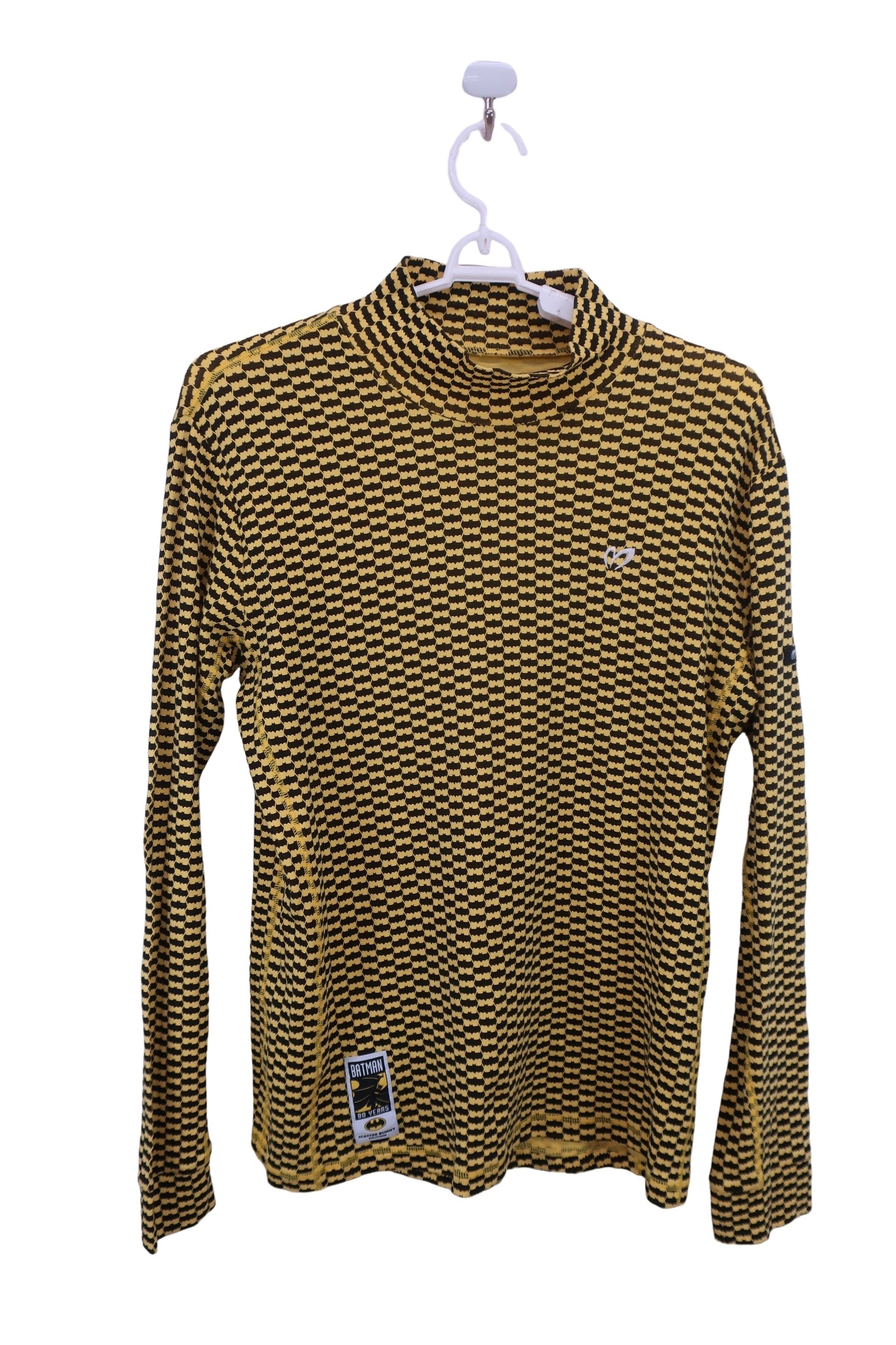 MASTER BUNNY EDITION(マスターバニーエディション) 長袖モックネックシャツ 黄色総柄 メンズ 5 158-9266931 A-1