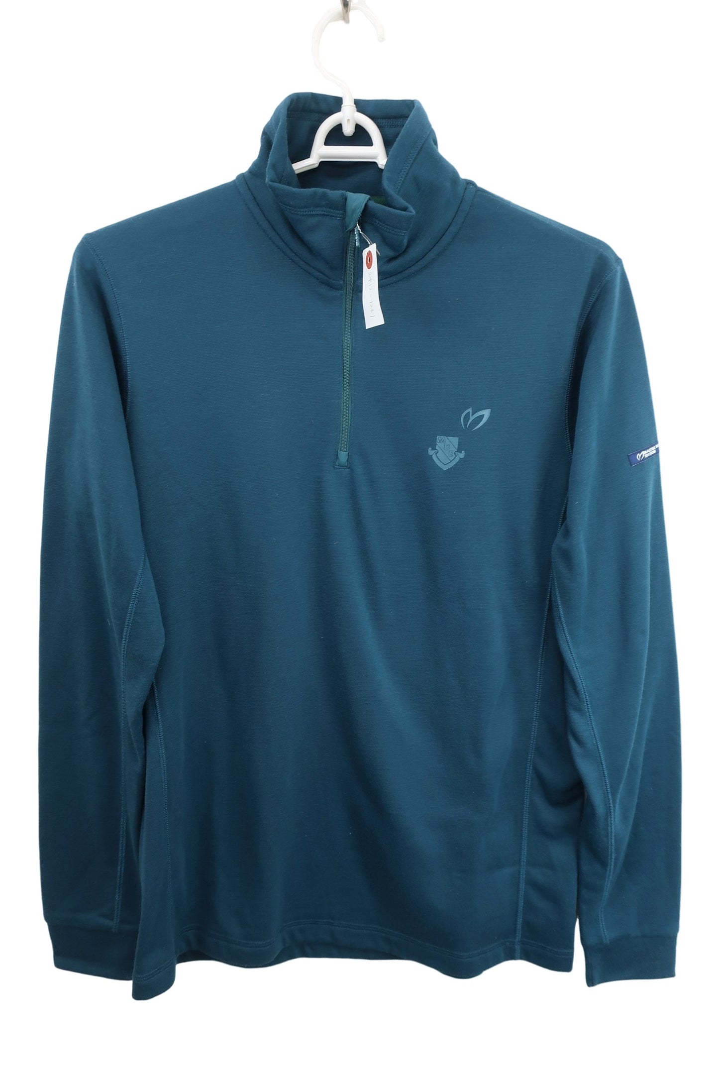 MASTER BUNNY EDITION(マスターバニーエディション) 長袖ハーフジップシャツ 緑 メンズ 6 158-9166101 A-1