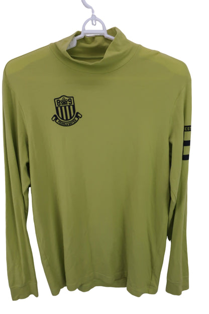 PEARLY GATES(パーリーゲイツ) 長袖モックネックシャツ 黄緑 メンズ 5 053-6166011 B-1