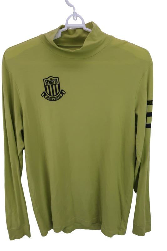 PEARLY GATES(パーリーゲイツ) 長袖モックネックシャツ 黄緑 メンズ 5 053-6166011 B-1