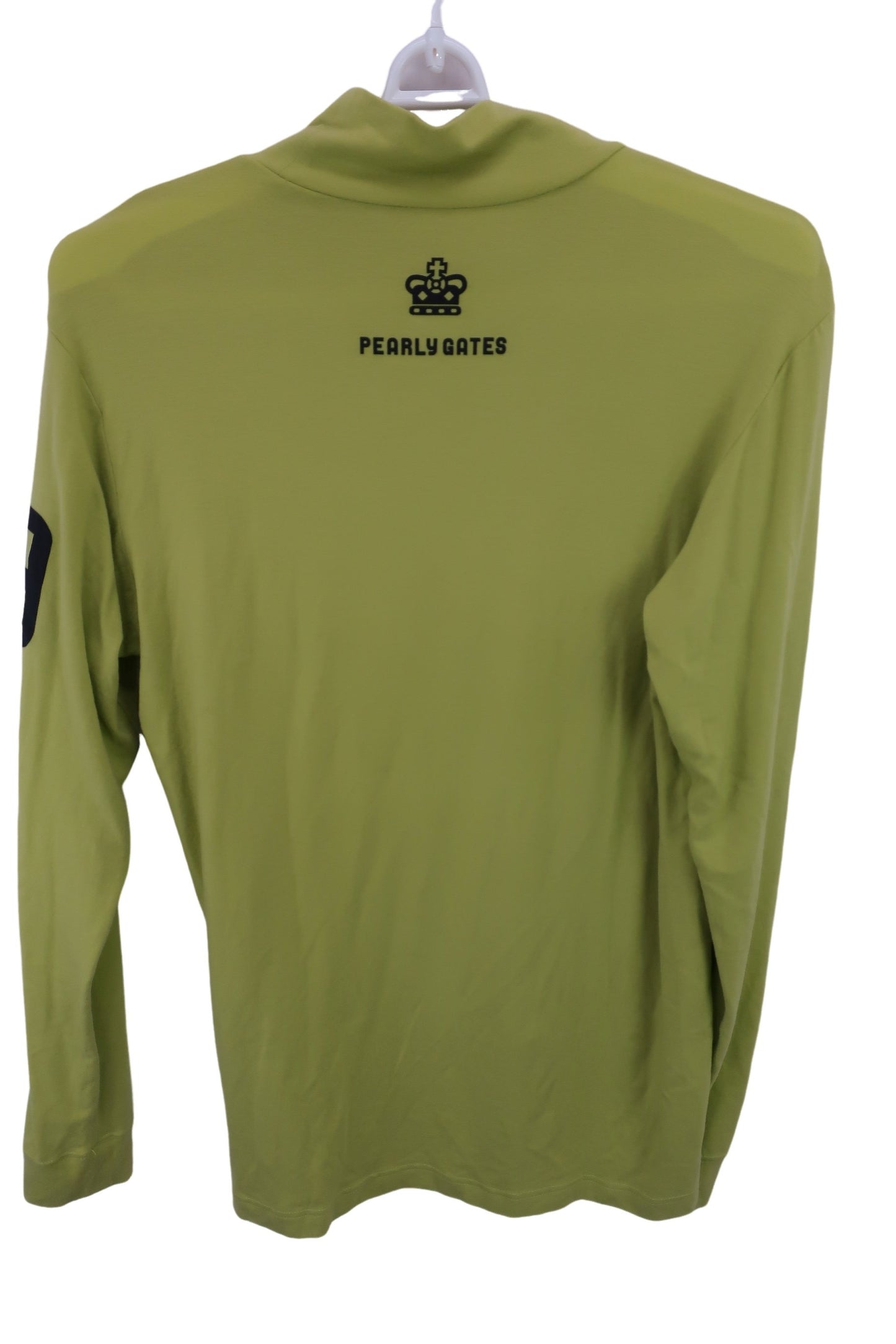 PEARLY GATES(パーリーゲイツ) 長袖モックネックシャツ 黄緑 メンズ 5 053-6166011 B-4