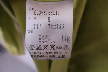 PEARLY GATES(パーリーゲイツ) 長袖モックネックシャツ 黄緑 メンズ 5 053-6166011 B-6