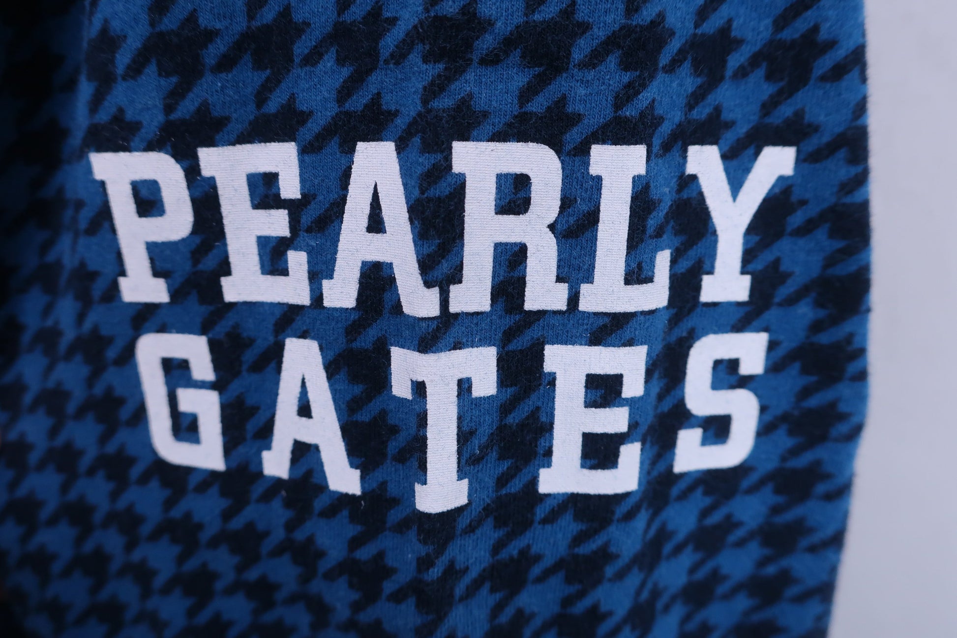 PEARLY GATES(パーリーゲイツ) 長袖ハーフジップシャツ 青黒千鳥格子柄 メンズ 6 053-266914 B-3