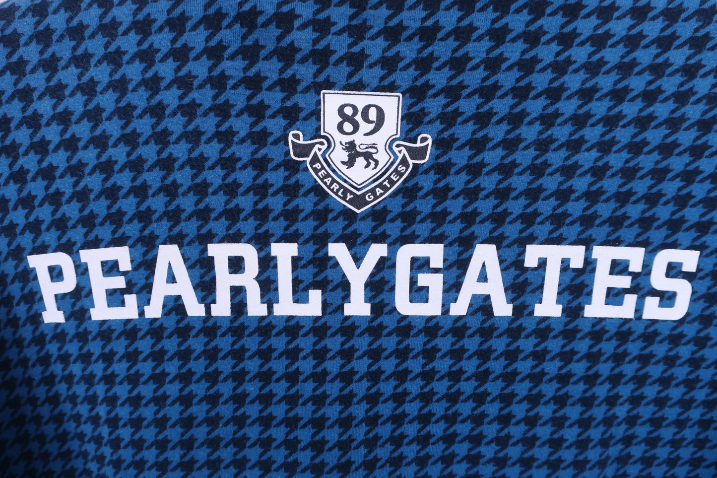 PEARLY GATES(パーリーゲイツ) 長袖ハーフジップシャツ 青黒千鳥格子柄 メンズ 6 053-266914 B-5