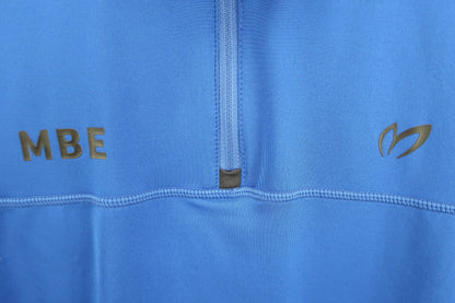 MASTER BUNNY EDITION(マスターバニーエディション) 長袖ハーフジップシャツ 青 メンズ 6 758-0266003 A-2