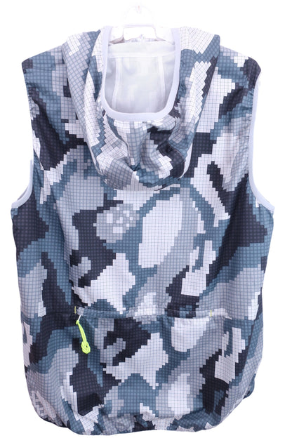 MARK&LONA(マークアンドロナ) リバーシブルベスト 白グレー黒総柄 メンズ 48 MLM-OA-AD05 A-2