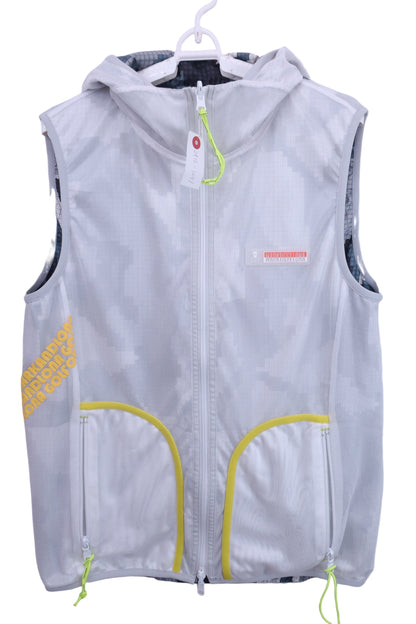 MARK&LONA(マークアンドロナ) リバーシブルベスト 白グレー黒総柄 メンズ 48 MLM-OA-AD05 A-3