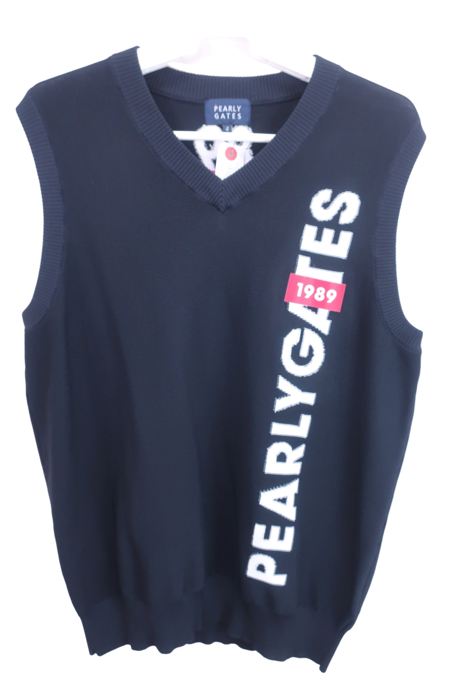 PEARLY GATES(パーリーゲイツ) ベスト 黒 メンズ 4 053-1273801 A-1