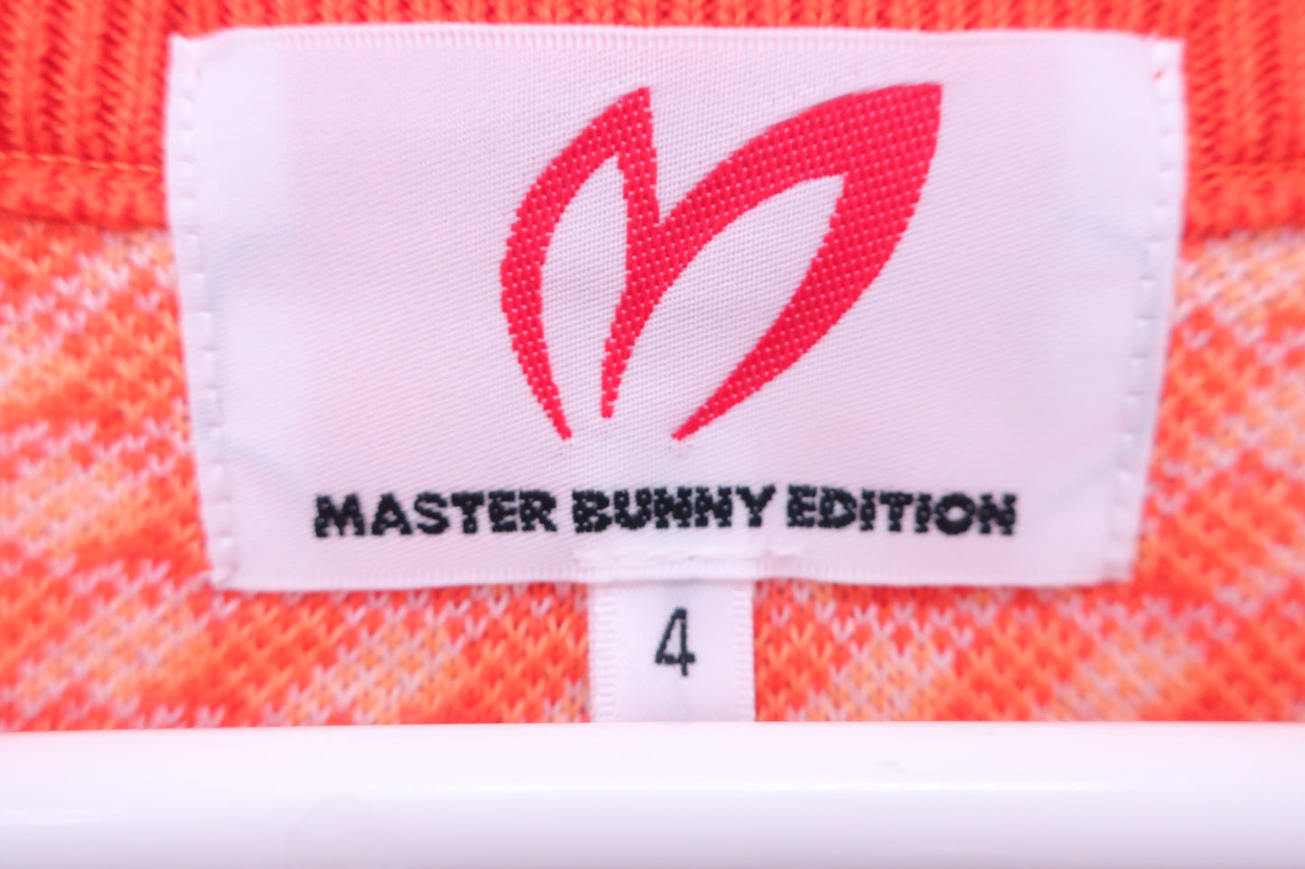MASTER BUNNY EDITION(マスターバニーエディション) ベスト オレンジ千鳥格子柄 メンズ 4 158-7173303 A-3