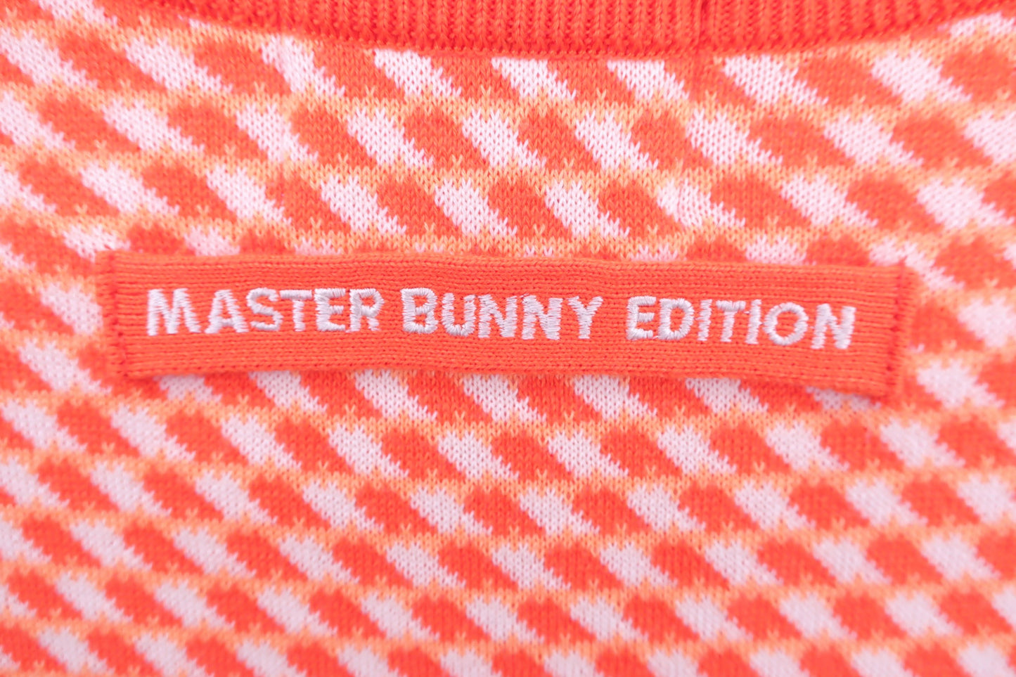 MASTER BUNNY EDITION(マスターバニーエディション) ベスト オレンジ千鳥格子柄 メンズ 4 158-7173303 A-5