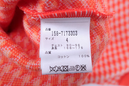 MASTER BUNNY EDITION(マスターバニーエディション) ベスト オレンジ千鳥格子柄 メンズ 4 158-7173303 A-6