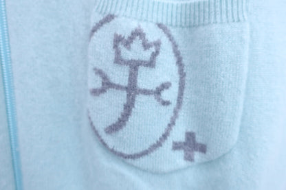 CASTELBAJAC(カステルバジャック) ジップアップベスト 薄緑 メンズ 46 A-2