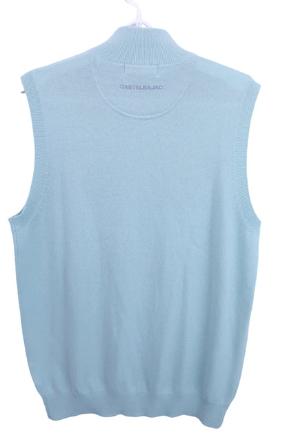 CASTELBAJAC(カステルバジャック) ジップアップベスト 薄緑 メンズ 46 A-5