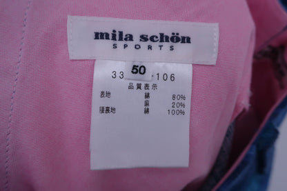 mila schon(ミラ・ショーン) ハーフパンツ 青総柄 メンズ 50 A-6