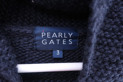 PEARLY GATES(パーリーゲイツ) ジップアップセーター ネイビー メンズ 3 053-270299 B-2