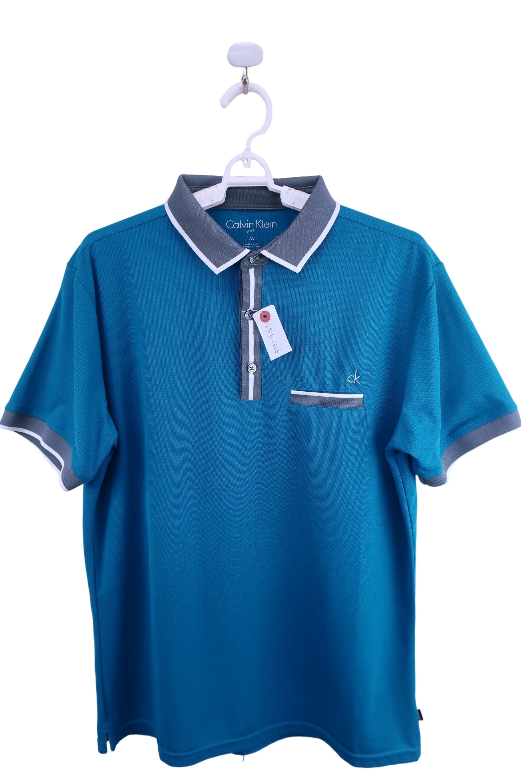 Calvin Klein golf(カルバンクラインゴルフ) ポロシャツ 青系 メンズ M A-1