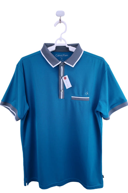 Calvin Klein golf(カルバンクラインゴルフ) ポロシャツ 青系 メンズ M A-1