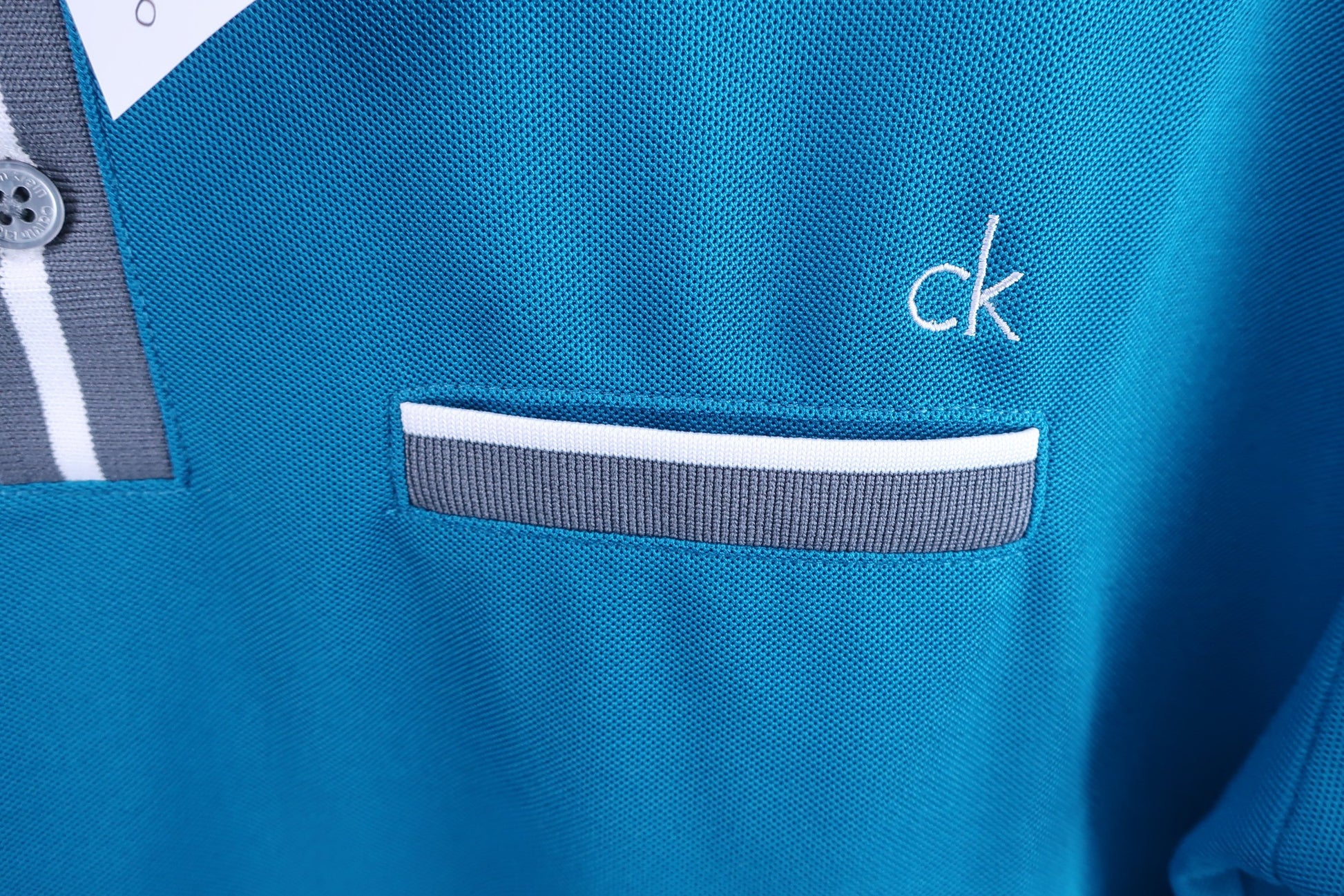 Calvin Klein golf(カルバンクラインゴルフ) ポロシャツ 青系 メンズ M A-2