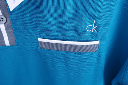 Calvin Klein golf(カルバンクラインゴルフ) ポロシャツ 青系 メンズ M A-2