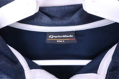 TaylorMade(テーラーメイド) ポロシャツ 黒 メンズ L A-4