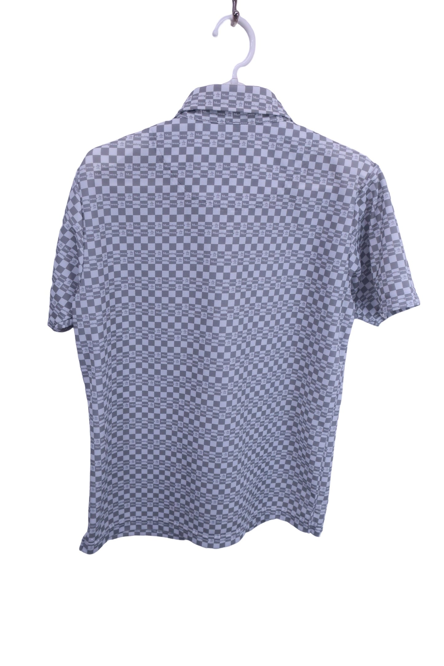 Munsingwear(マンシングウェア) ポロシャツ 白グレー メンズ M A-4