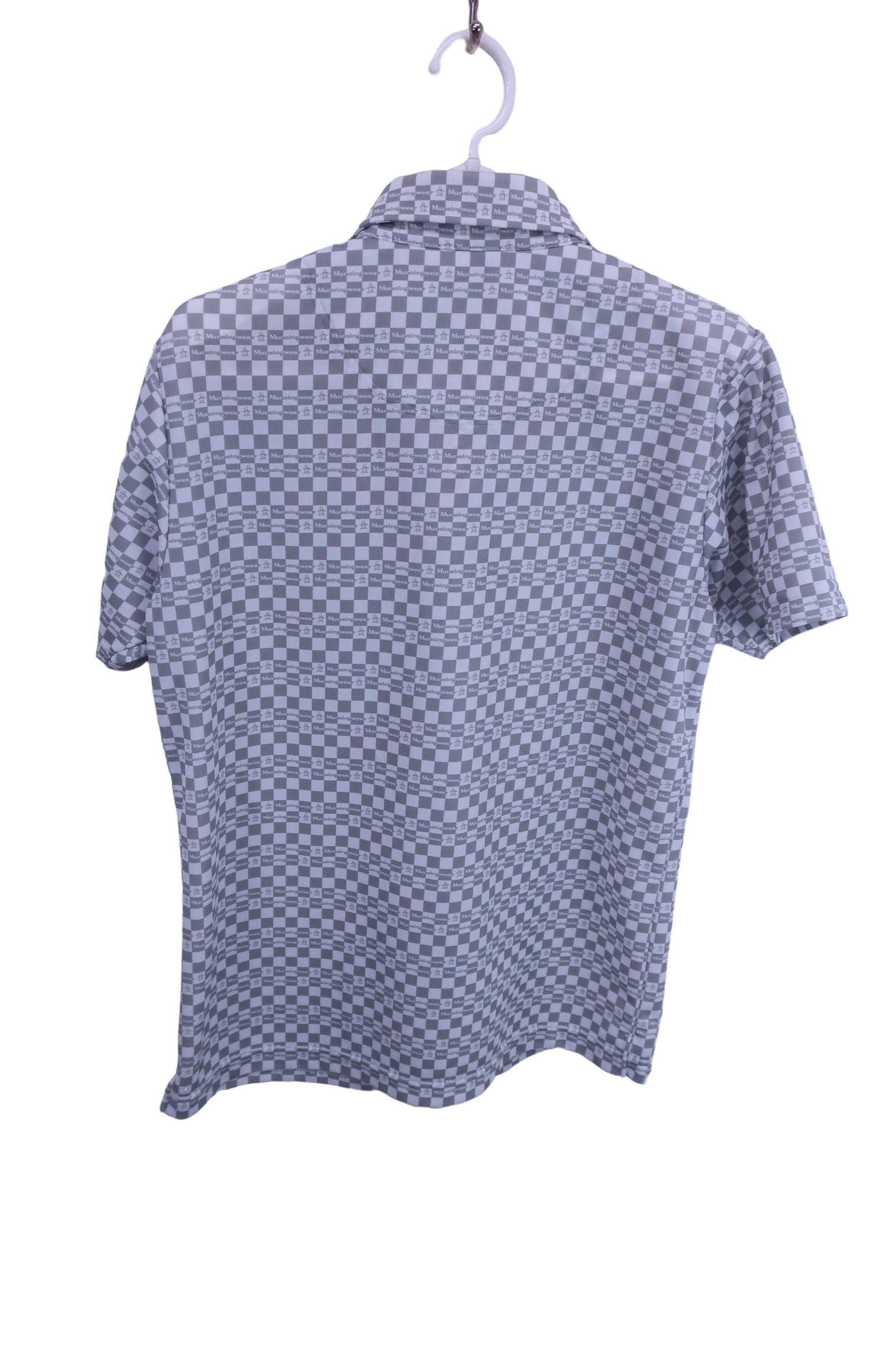 Munsingwear(マンシングウェア) ポロシャツ 白グレー メンズ M A-4