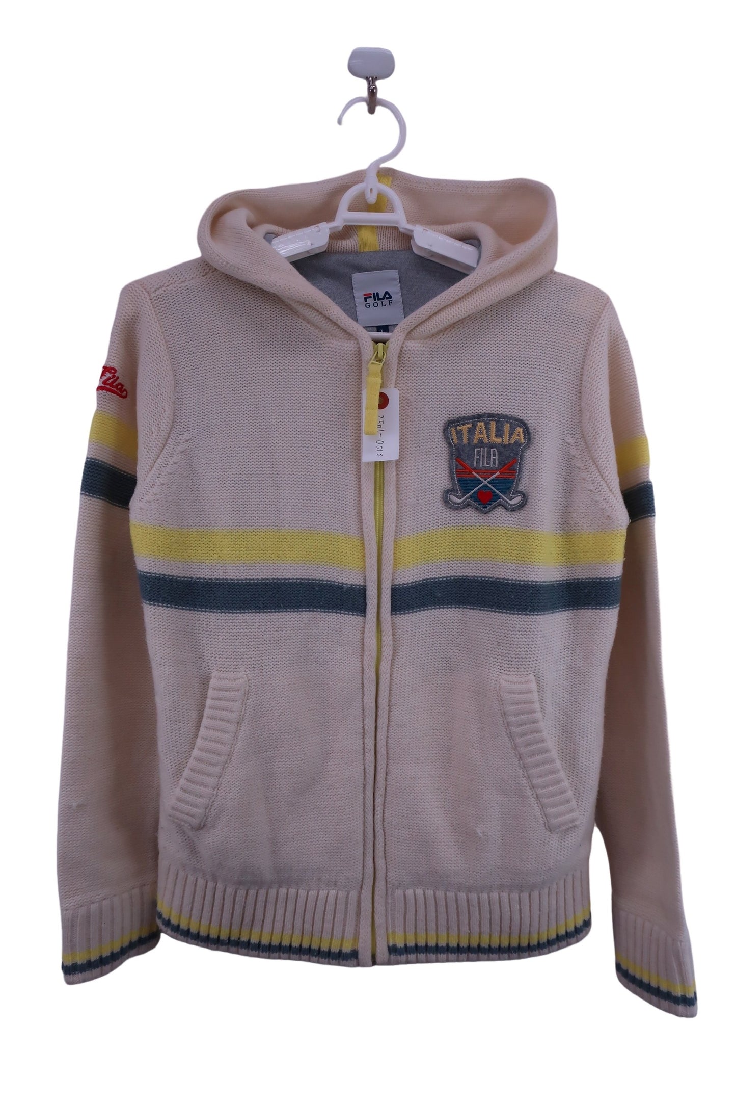 FILA GOLF(フィラゴルフ) ニットパーカー 白 レディース L B-1