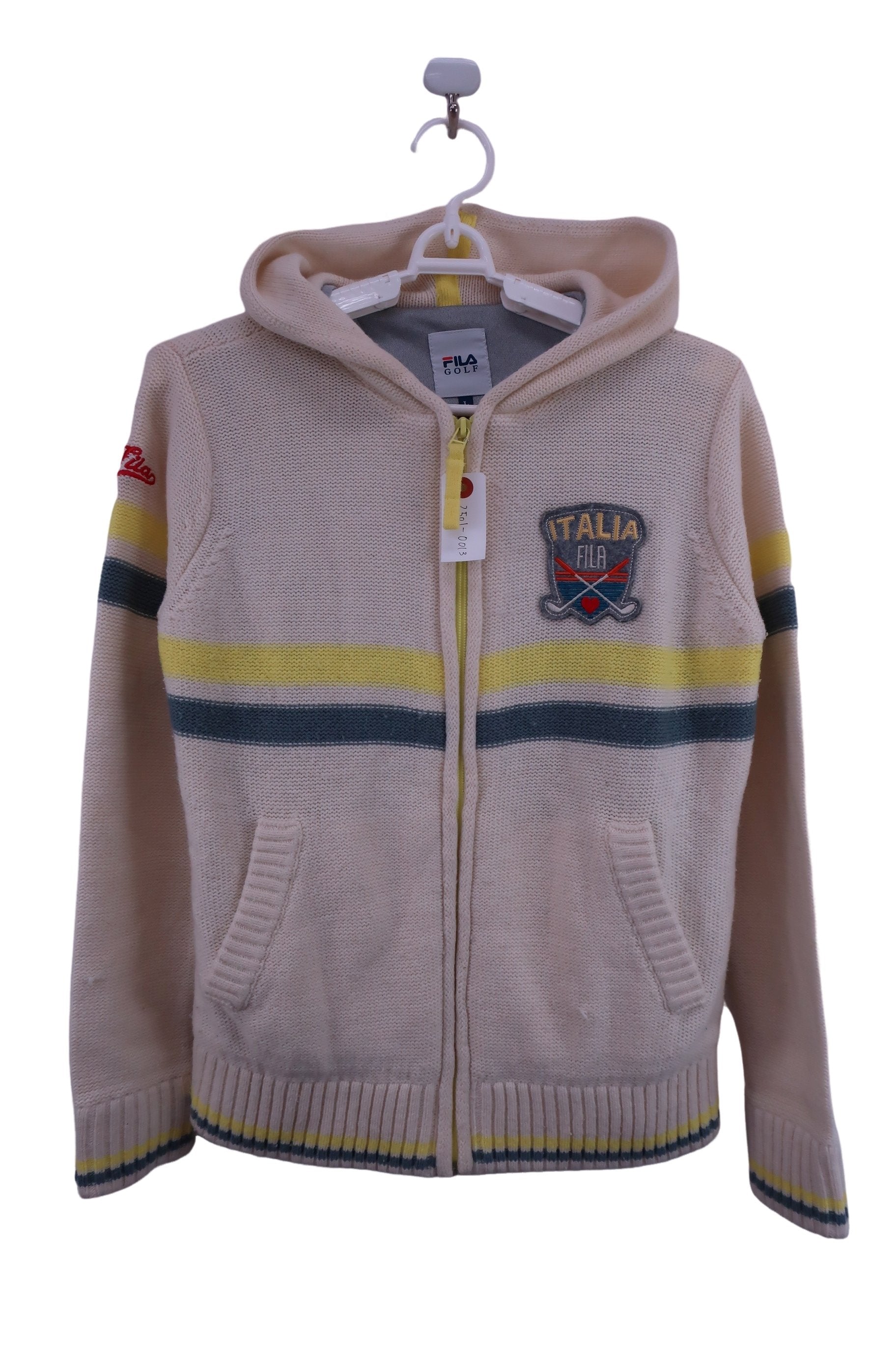 FILA GOLF(フィラゴルフ) ニットパーカー 白 レディース L B-1