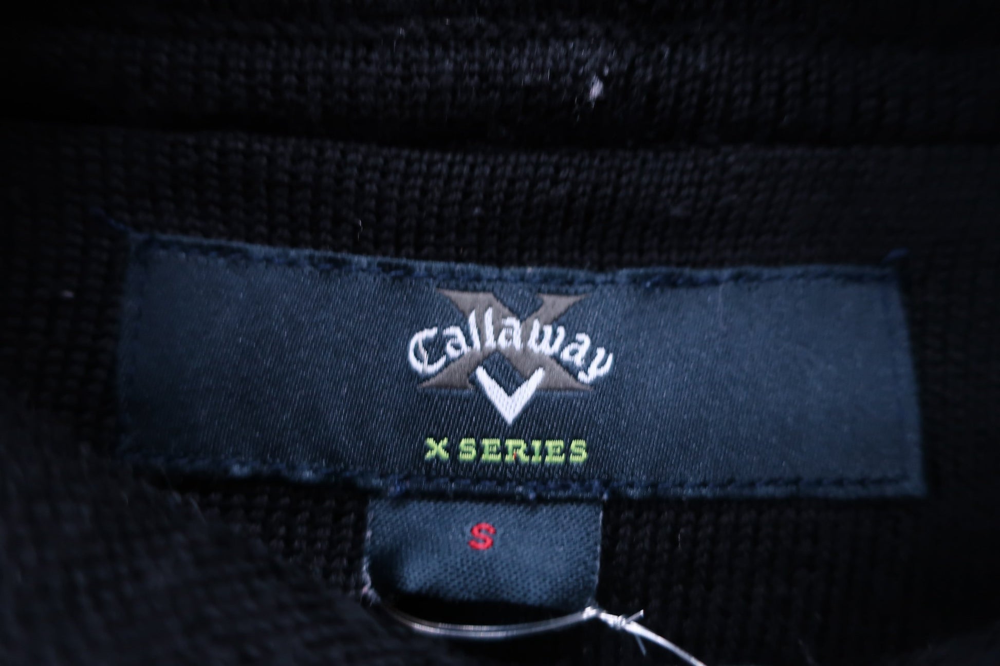 Callaway(キャロウェイ) ニットパーカー 黒水玉柄 レディース S B-2