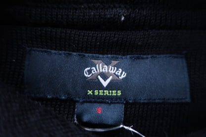 Callaway(キャロウェイ) ニットパーカー 黒水玉柄 レディース S B-2