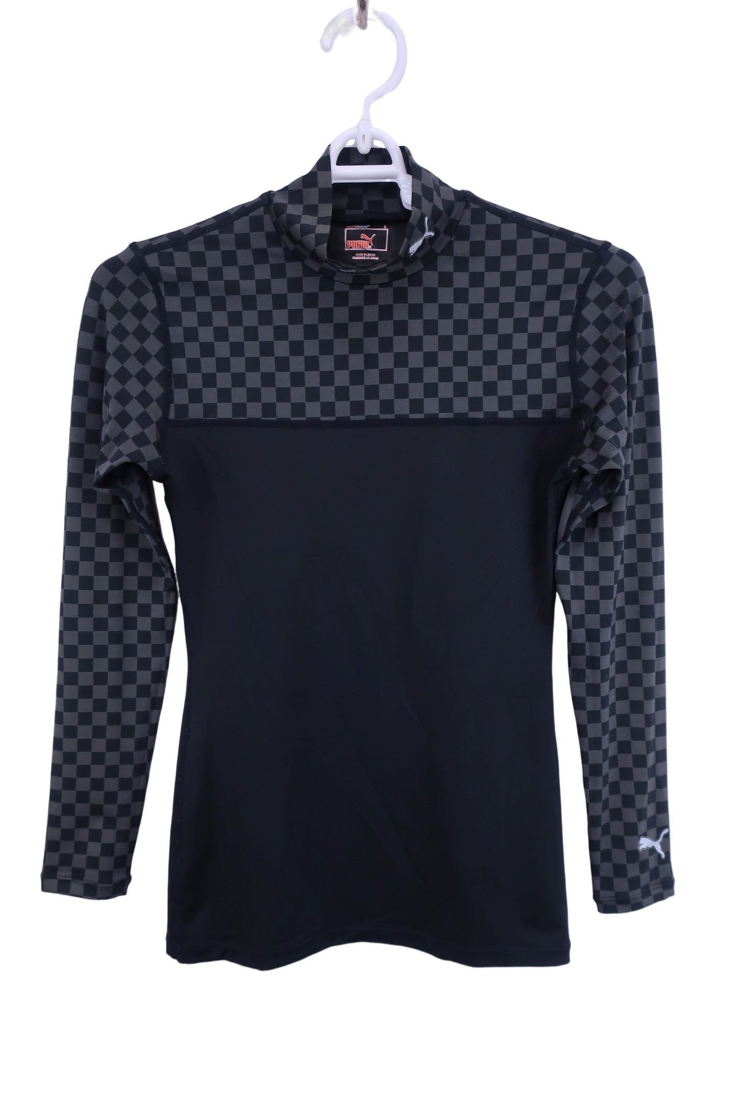 PUMA GOLF(プーマゴルフ) ハイネックシャツ 黒グレー レディース S B-1