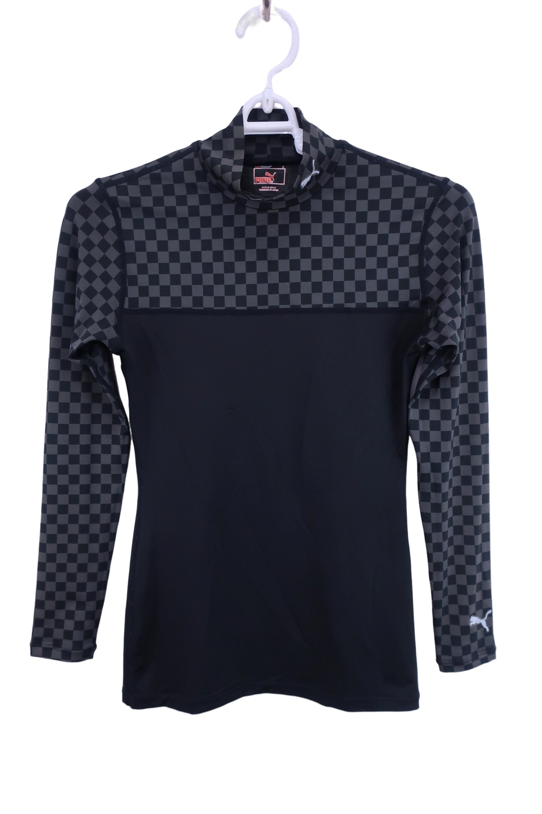 PUMA GOLF(プーマゴルフ) ハイネックシャツ 黒グレー レディース S B-1