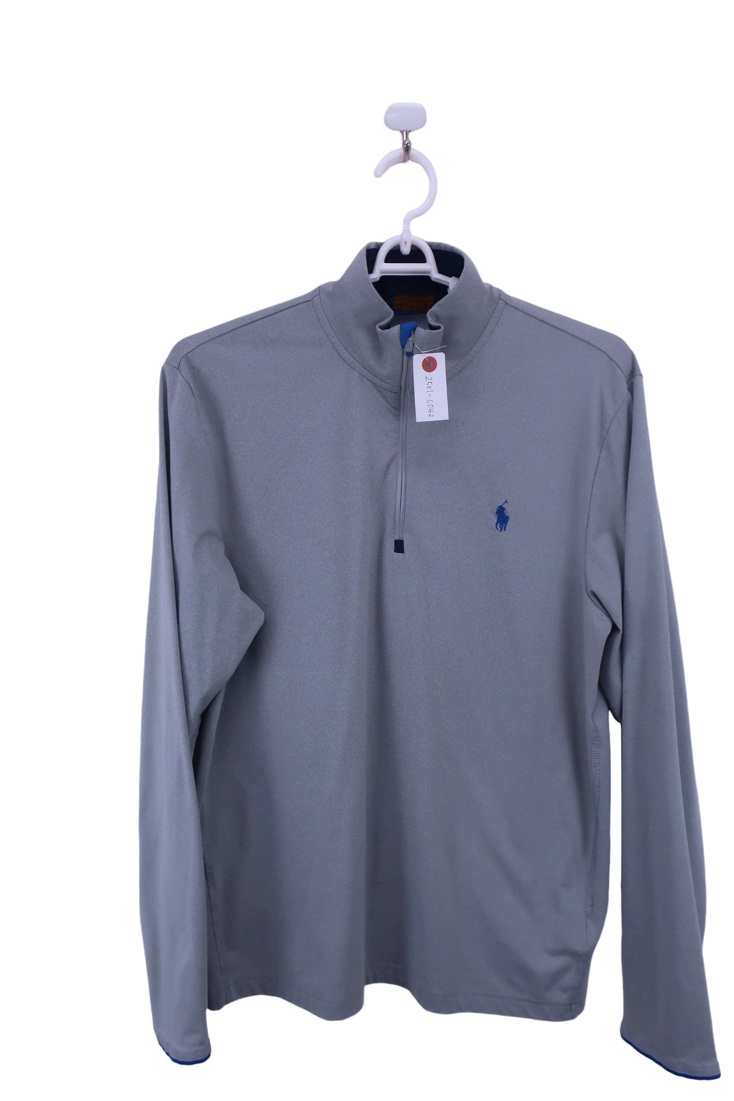POLO GOLF(ポロゴルフ) 長袖ハーフジップシャツ グレー メンズ M A-1