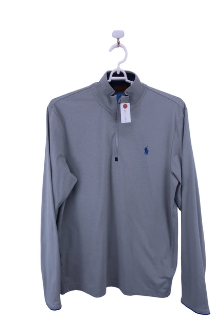 POLO GOLF(ポロゴルフ) 長袖ハーフジップシャツ グレー メンズ M A-1